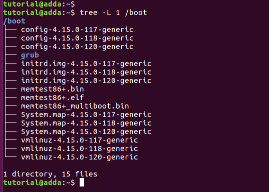 boot directory structure