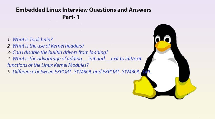 Embedded Linux Interview Questions Part 1