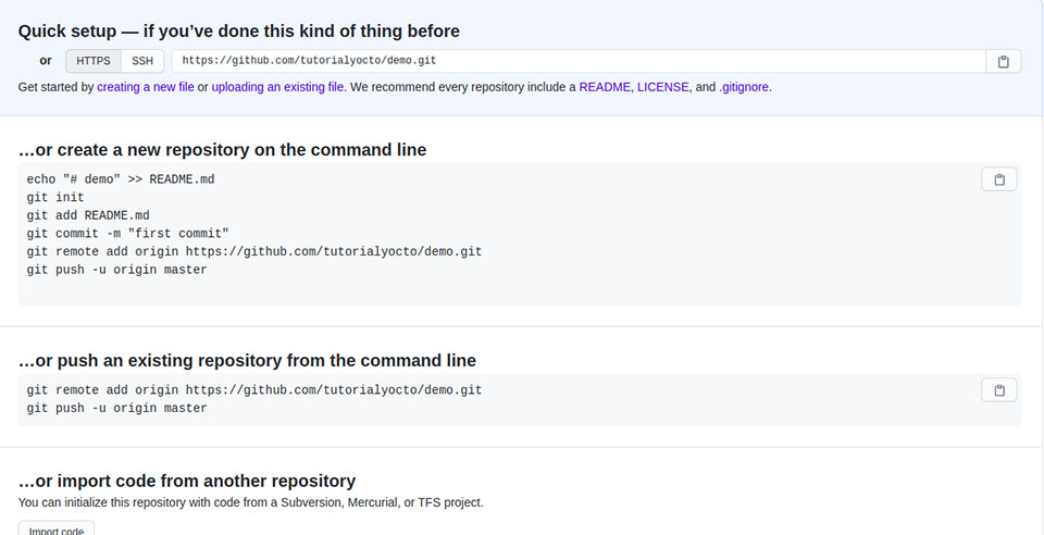 GitHub repository Created